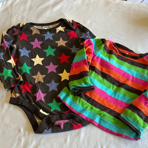 GAP - Baby Onesies with Stars and Stripes and matching long sleeve shirt - Picture 1 of 5